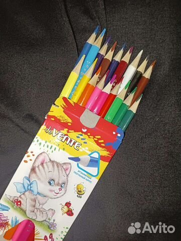 Цветные карандаши трехгранные 18 цветов