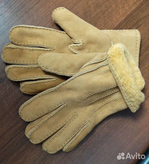 Перчатки цигейка натуральная кожа и мех
