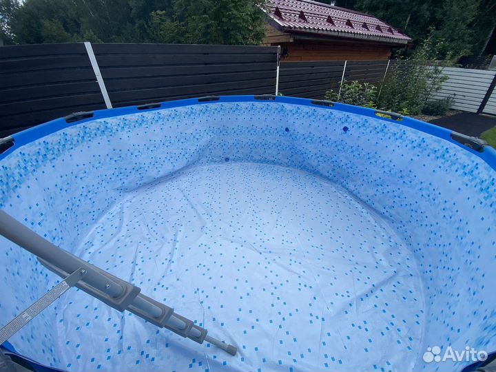 Каркасный бассейн bestway steel pro max б/у