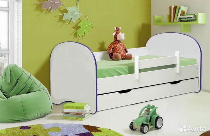 Радуга детская из лдсп высокий борт цвет