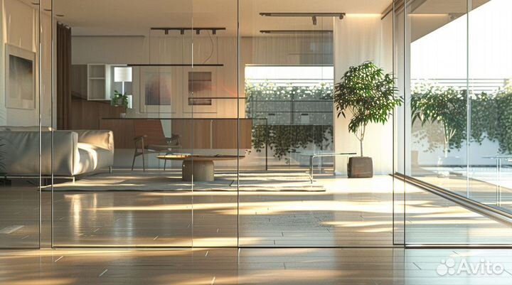 Стеклянная дверь от производителя