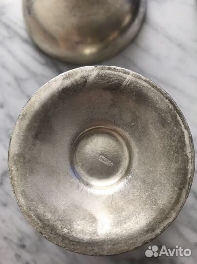 Мельхиор СССР солонки креманки мороженица