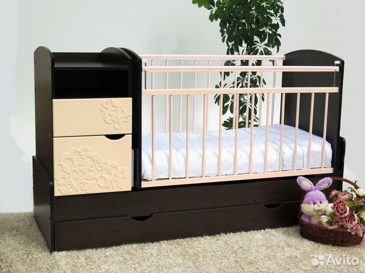 Кроватка-трансформер Элис-Виола маятник поперечный