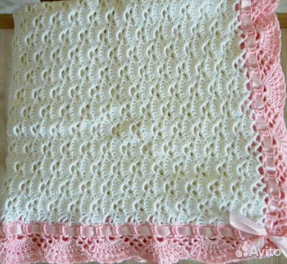 Плед для новорожденных и пинетки