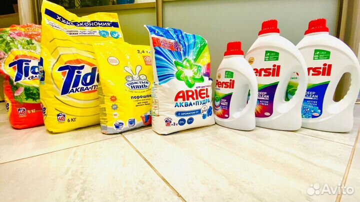 Стиральный порошок Ушастый нянь, Тайд, Ариэль