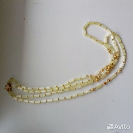 Бусы сатиновые. Винтаж. Чехословакия