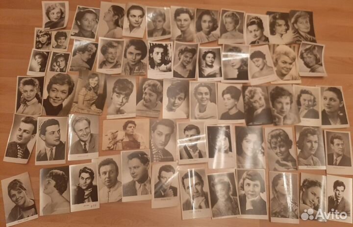 Фотокарточки с знаменитостями СССР и не только