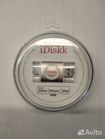 Флэш-накопитель для iPhone и iPad iDiskk 64GB