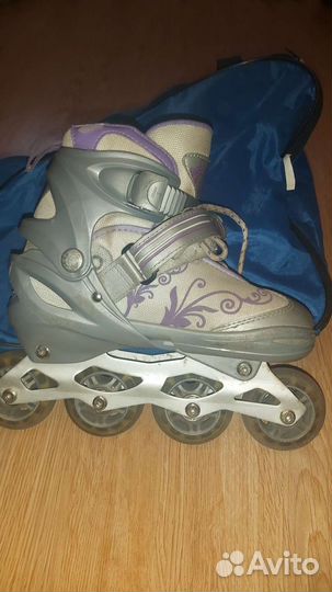 Ролики для девочки 34-37 раздвижные