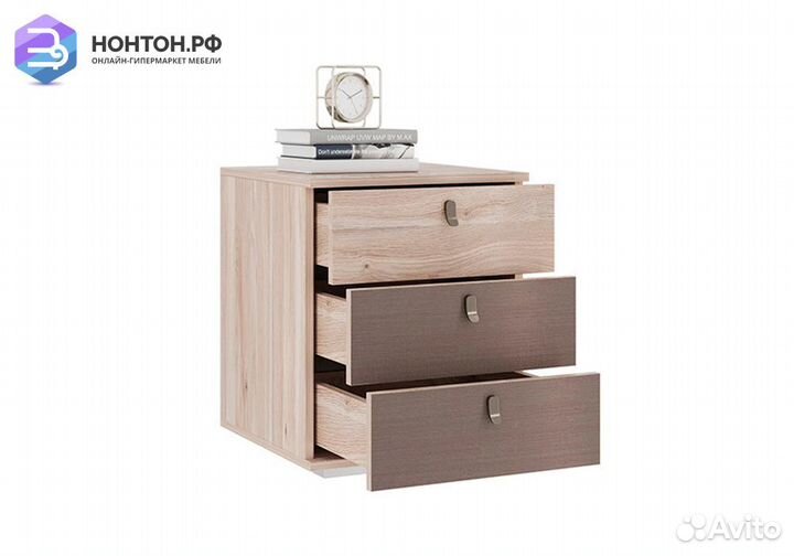 Тумба Модерн 25.01 дуб мария / бронза