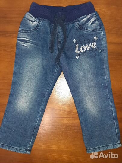 Джинсы утепленные 92 98
