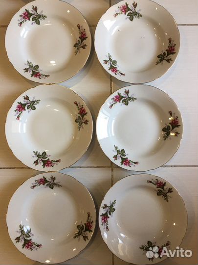 Фарфоровые тарелки набор Япония