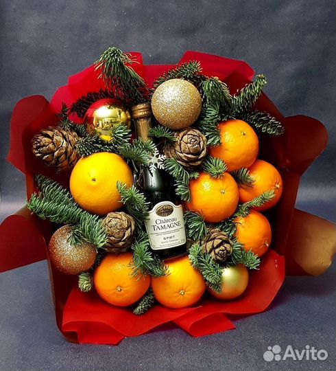 Съедобные букеты. Подарок на Новый год