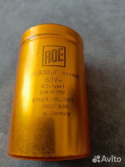 Конденсатор 6800 мкф 63 в