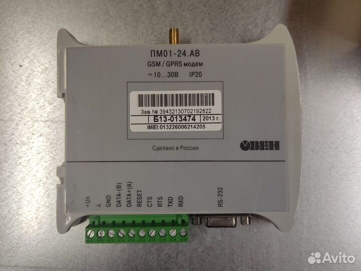 Промышленный модем GSM пм01-24.ав Овен