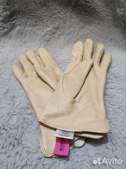 Перчатки женские кожаные