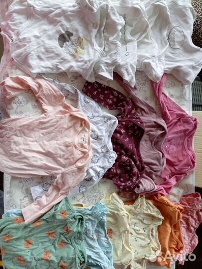 Большой пакет одежды для девочки 68 74