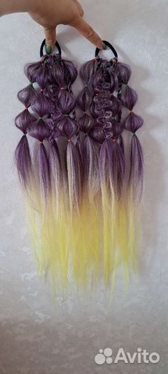 Афро резинки, афрорезинка, съёмный хвост