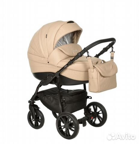 Коляска 2 в 1 Indigo эко кожа