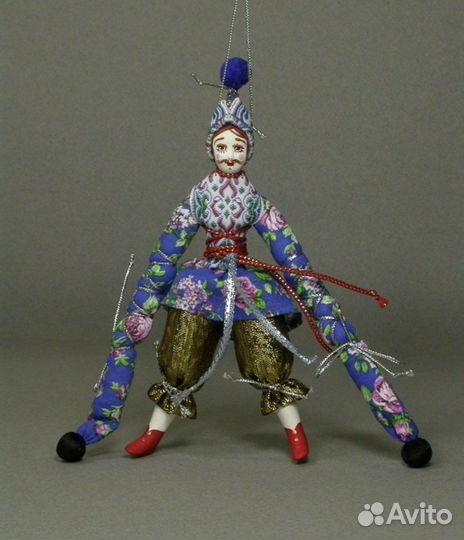 Новогодняя игрушка петрушка и фея, медведи