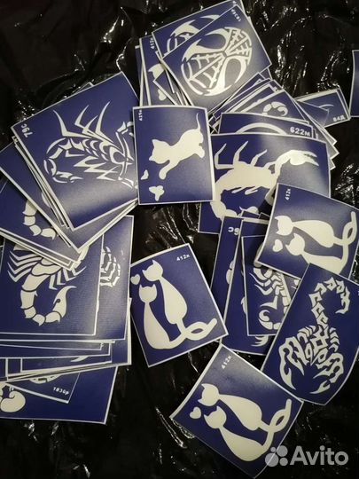 Трафареты для блеск тату, мехенди