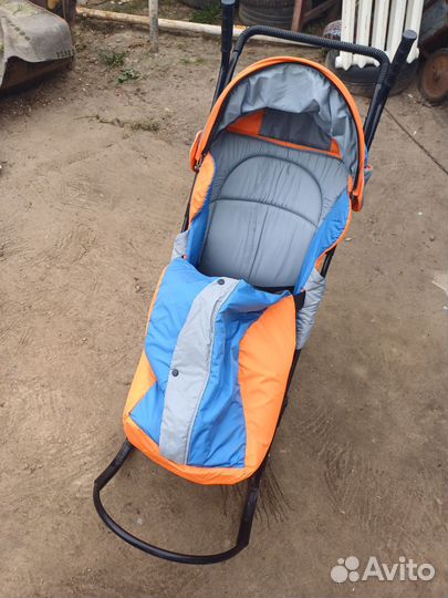 Детские санки с колесами