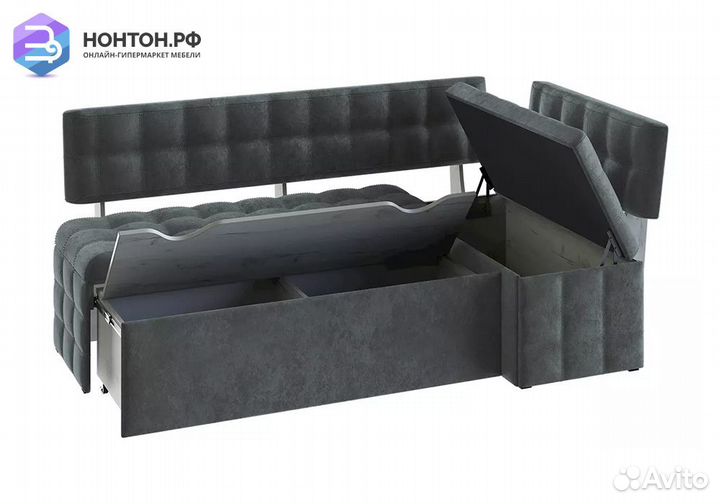 Кухонный уголок Манчестер-2 дуб крафт белый / микр