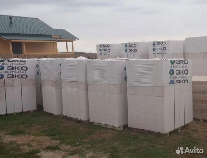 Газоблок с доставкой эко D600 B3,5 250x100x600