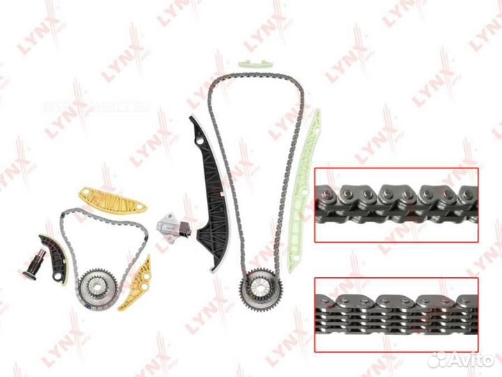 Lynxauto TK-0196 Комплект цепи грм