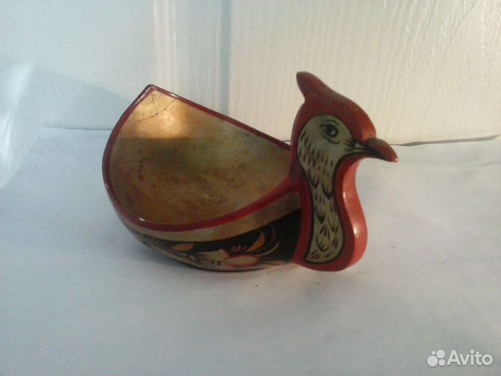 Деревянная расписная посуда(хохлома)