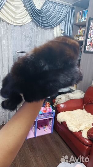 Шапка - платок женская норковая