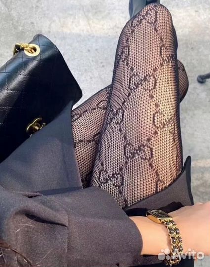 Колготки сетка с рисунком