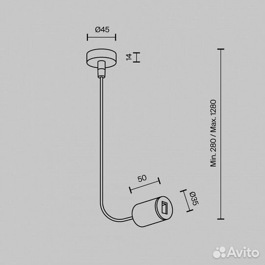 Токопровод концевой Maytoni Accessories for tracks Flarity TRA154C-SB1-B