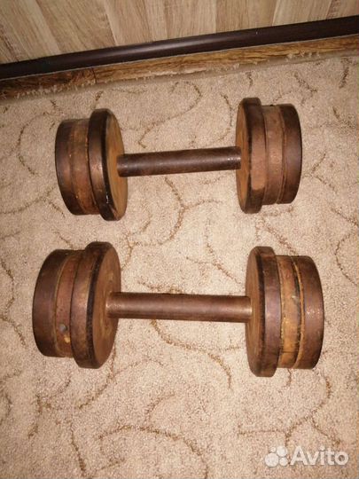Гантели разборные 10 кг каждая