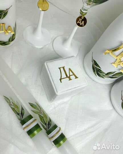 Свадебный набор (бокалы, семейный очаг )