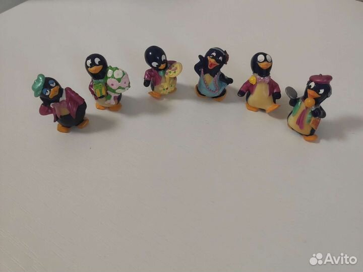Игрушки из киндер сюрприза. Пингвины