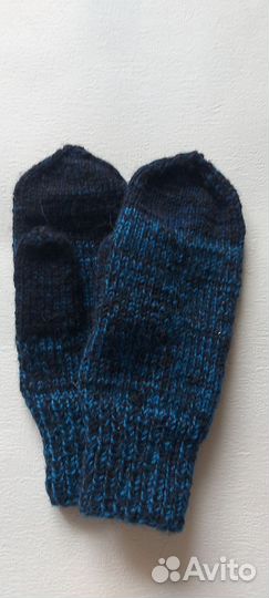 Варежки женские с пухом норки