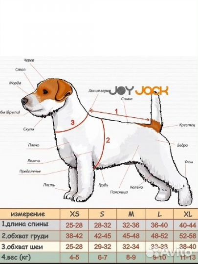 Жилетка для собак joy jack