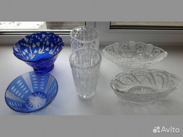 Салатницы и вазы из хрусталя и стекла