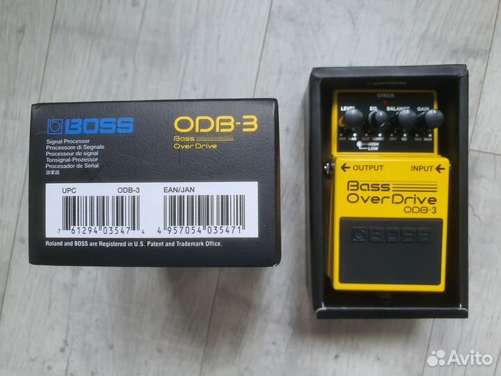 Педаль Boss Bass OverDrive ODB-3