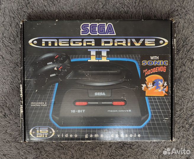 Sega Mega Drive 2 Model MK-1631-50 Сега Оригинал