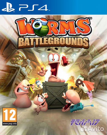 Worms Battlegrounds PS4, английская версия