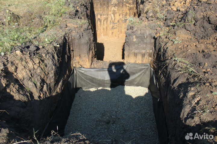 Септик из бетонных колец под ключ с установкой