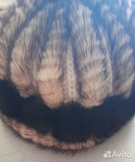 Шапка вязанная норка, женская новая