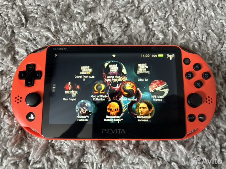 Playstation Vita Slim Orange Black