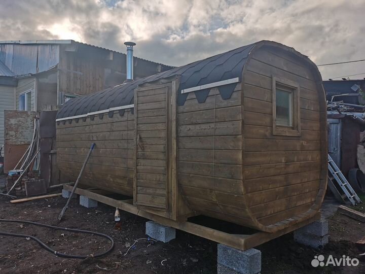 Баня-бочка квадро с доставкой