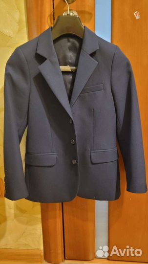 Пиджак рост 122 темно-синий 