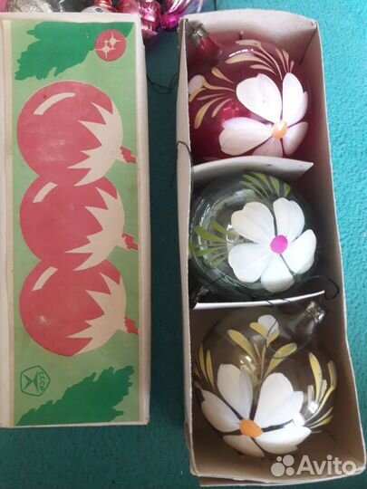 Ёлочные игрушки СССР-наборы, верхушка