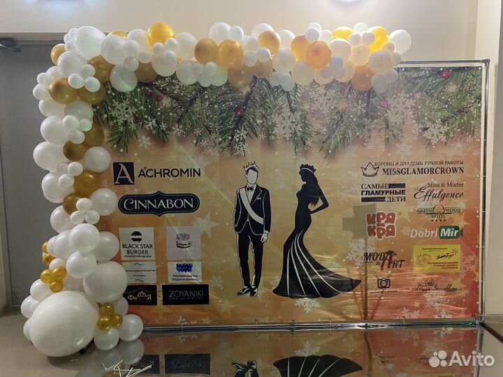 Оформление воздушными шарами,примеры могу выслать