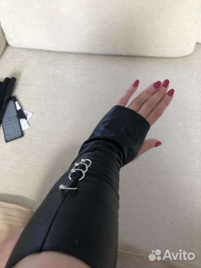 Перчатки-митенки Oblique